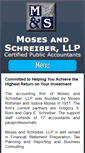 Mobile Screenshot of mosesandschreiber.com