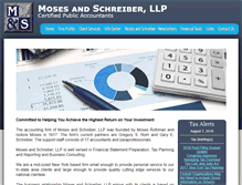 Tablet Screenshot of mosesandschreiber.com